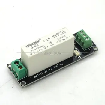 

1 Channel SSR Solid State Relay high-low trigger 5A 3-32V For uno R3