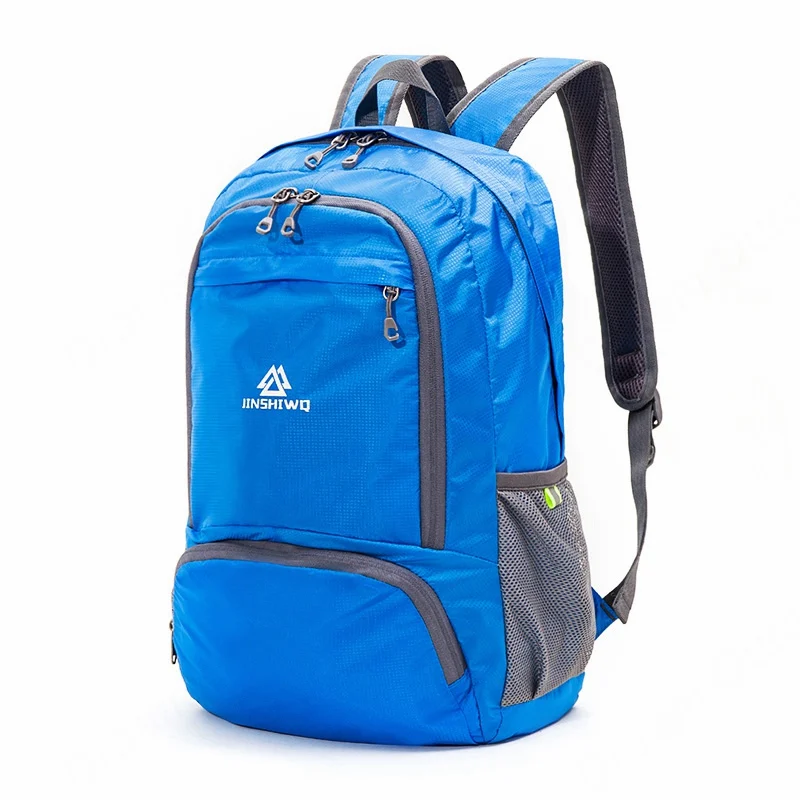 Легкий складной водонепроницаемый нейлоновый женский мужской рюкзак 20л для путешествий, спорта на открытом воздухе, кемпинга, походов, сумка, рюкзак - Цвет: Blue