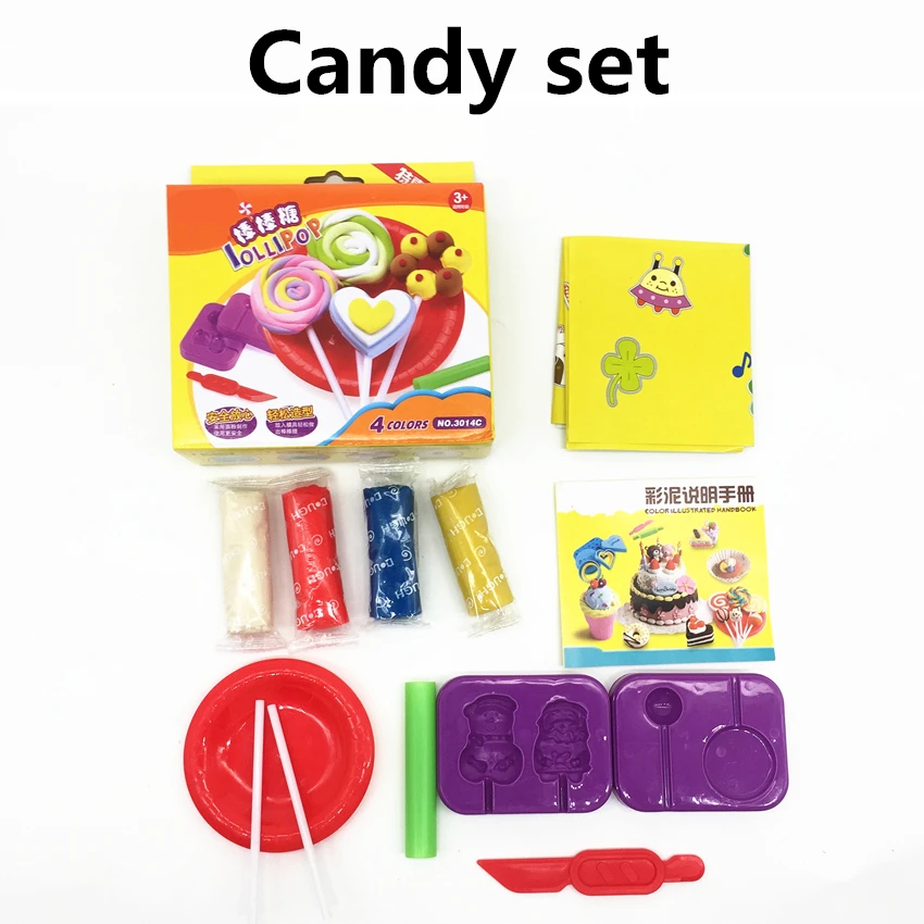DIY Fimo Playdough Simulation Ice Cream Cake Candy Model Slime Kit Mold Set Kids Pretend Clay Nontoxic Toys Tools Accessories DIY Fimo Playdough Simulation Ice Cream Cake Candy Model Slime Kit Mold Set Kids Pretend Clay Nontoxic Toys Tools Accessories