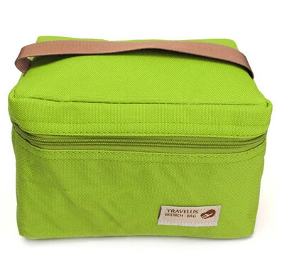 Милый портативный Термоизолированный Ланч-бокс Melti Coler, сумка для пикника, сумки для ланча, Новинка - Цвет: Зеленый