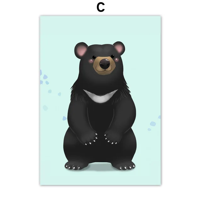 Cartoon-Penguin-Bear-Sea-Lion-Animal-Nordic-Posters-And-Prints-Wall-Art-Canvas-Painting-Nursery-Wall.jpg_640x640 (2)