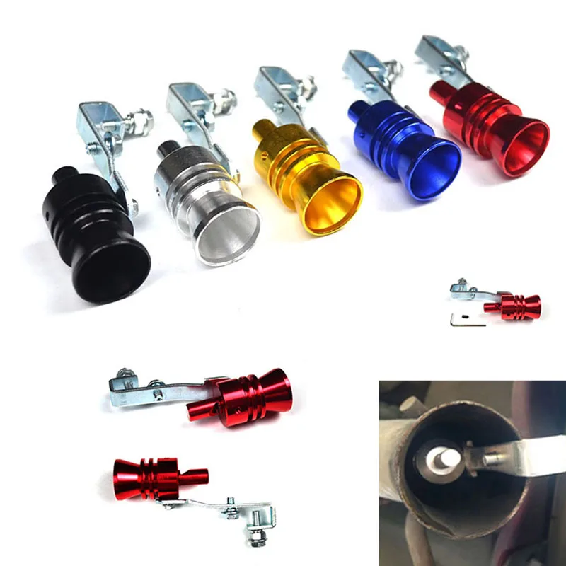 

Universal Motorcycle Car BOV Escape Pipe Turbo Sound Whistle Simulator Sound Pipe Exhaust Muffler Pipe Size S,M,L,XL