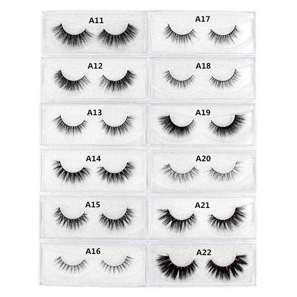 

LEHUAMAO Mink Eyelashes Natural volume False Eyelashes Long Crisscross Eyelash cruelty free Makeup thick Full Strip Mink Lashes