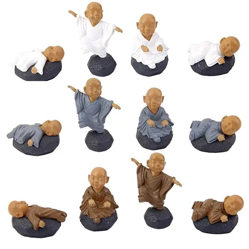 WINOMO 12 шт. миниатюрный Сказочный Сад украшения ПВХ медитации монахи