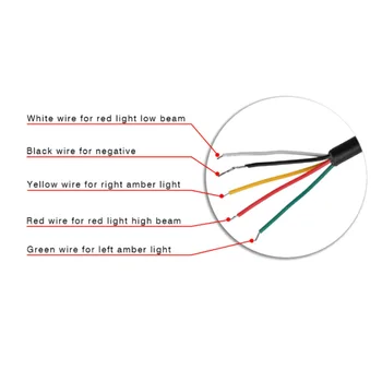 

Tail Brake Stop Lamp DC 12V Waterproof Running Universal Turn Signal Light Flexible 48 LED Strip