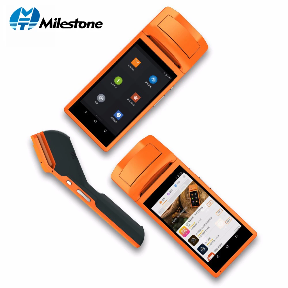 

Milestone POS Portable Thermal Receipt Printer WIFI bluetooth Touch Screen IOS Android usb Terminal GPRS 58mm Printer MHT-V1s