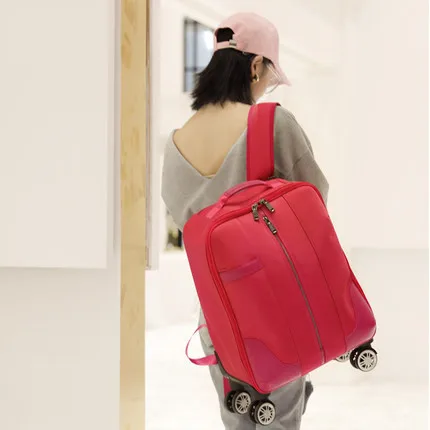 

Universal wheel trolley bag,Fashion tide Korean package,with trolley backpack,handbag storage bag,high-end luggage box,travel