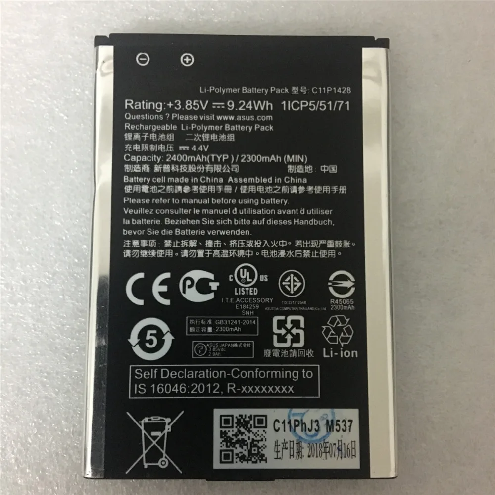 

High Quality 2900mAh C11P1428 Battery Fit For Asus Zenfone 2 Zenfone2 Laser ZE500KL ZE500KG Mobile Phone Batteries
