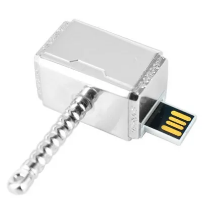 Горячее предложение! Распродажа!, флеш-накопитель с реальной емкостью, usb флешка, подарки, usb флешка, 8 ГБ/16 ГБ/32 ГБ/64 ГБ, флеш-накопитель, новые металлические молотки Железного человека