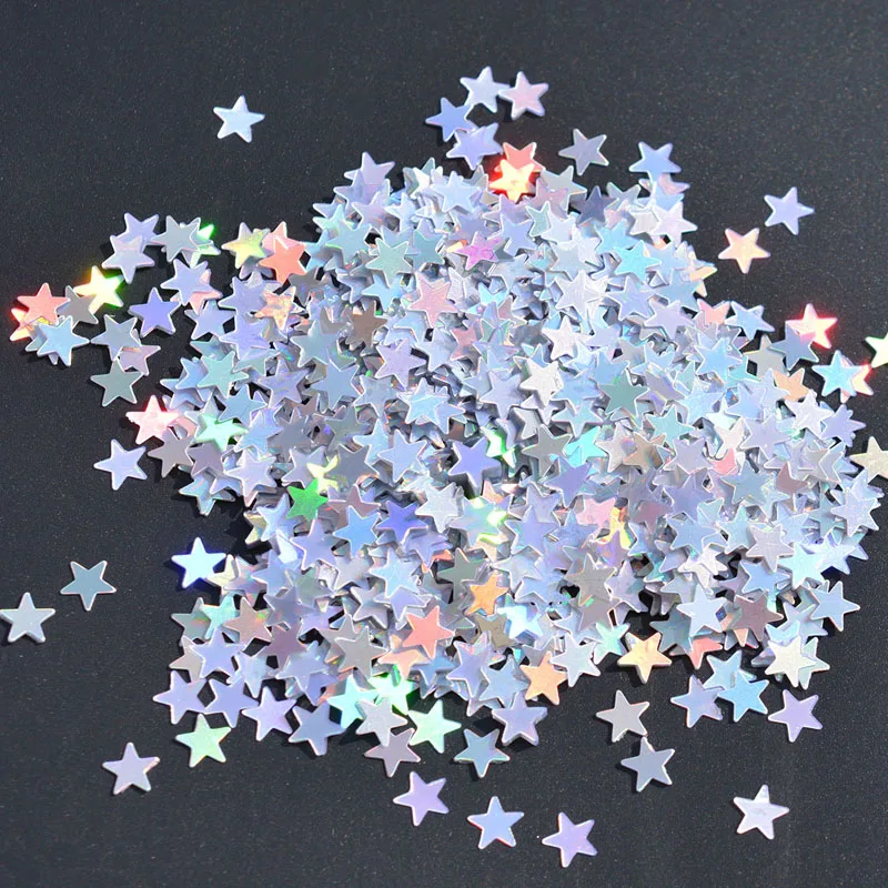 

3000pcs 6mm Iridescent Sparkle Star Glitter Confetti 6MM Gold For Wedding Confetti Party Table Scatter Christmas Decor DIY