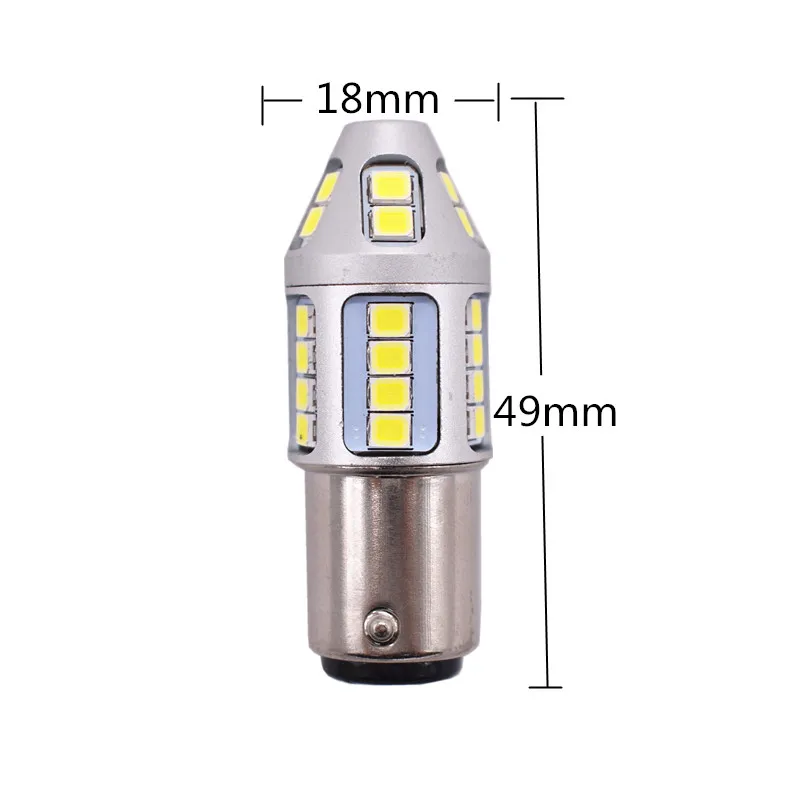 Leites 2pcs new products 1157 turn lamp 30smd 2835 bay15d led auto lamp s25 car bulb 3157 7443 1157 base available.01