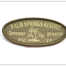 Индивидуализированные тканые этикетки овальной формы шьют в ткани без MOQ