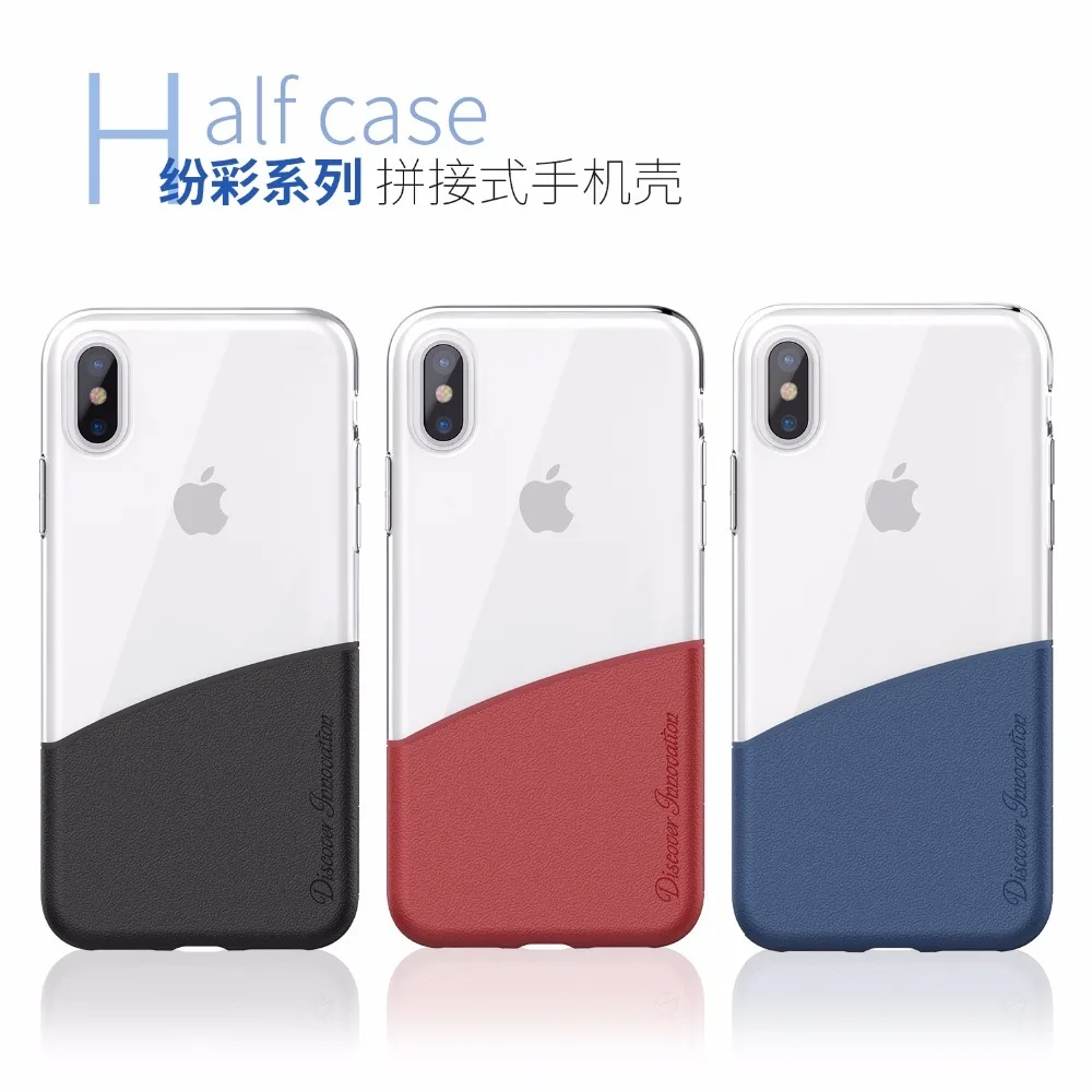 

NILLKIN Half Transparent case for iphone X TPU+PC back cover case For iphone X with Retail Package