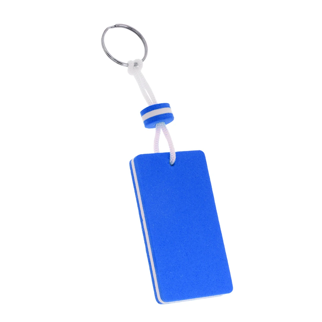 1 Pcs Rectangle Boating Fisherman Floating key Chain Marine Canoe Keychain Shoreline Sailing Key Ring Clip  Keyrings