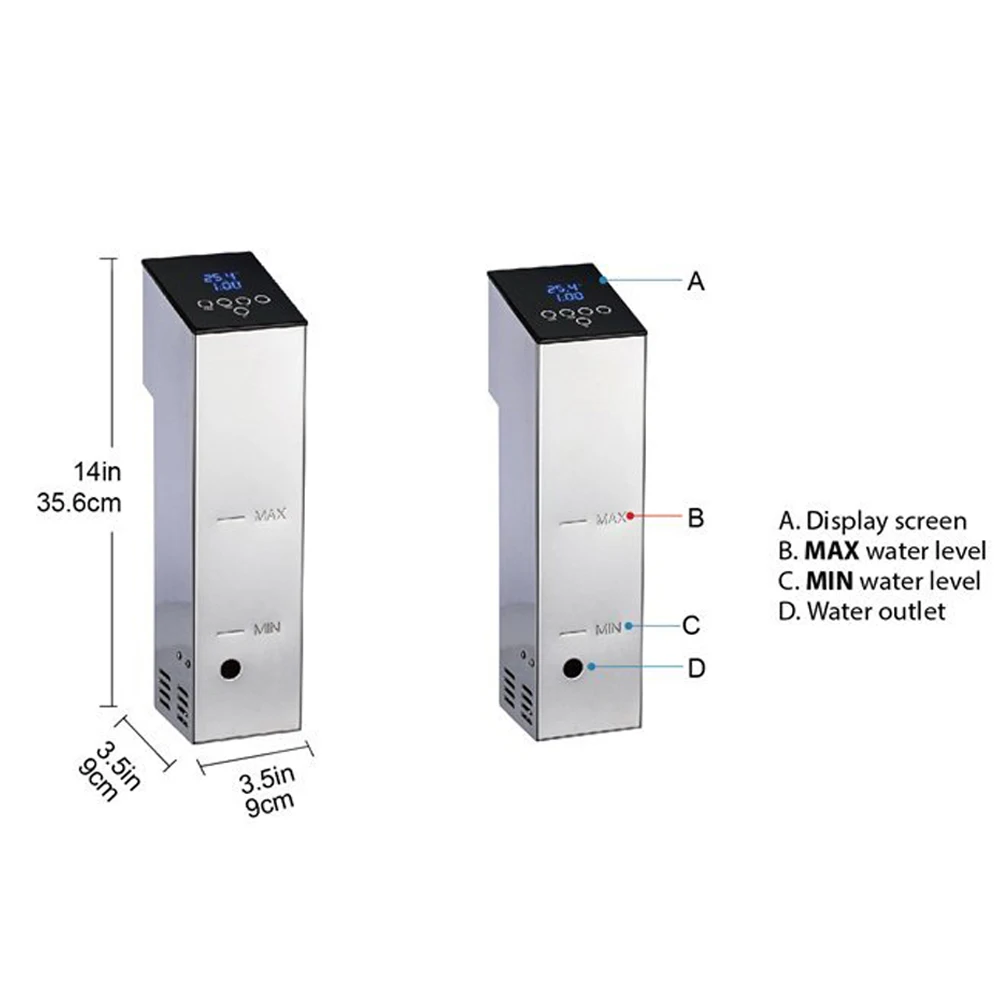 ITOP Vacuum Machine Set Bag Sealer and Food Cooker Precision Circulator combination product