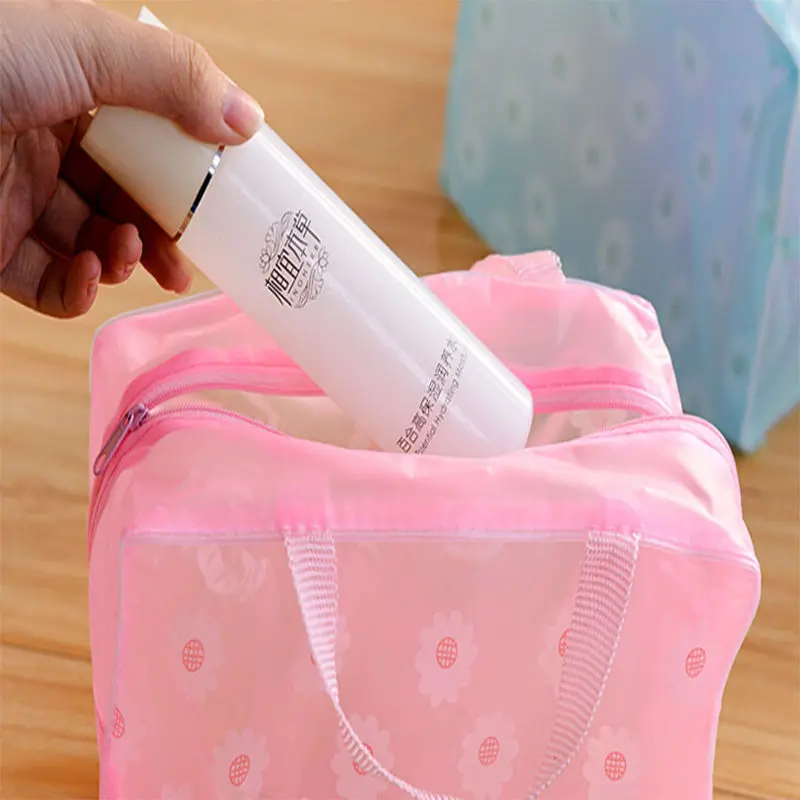 

1 pc Portable WomenTrave Waterproof Makeup Cosmetic Organizer Bag Toiletry Wash Storage Case Wash Toothbrush Pouch Bag