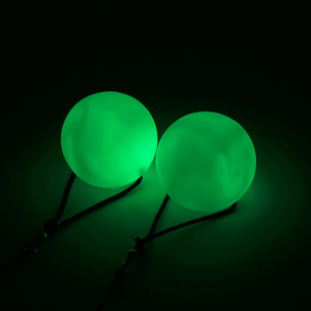 LED Multi-Coloured Glow POI Thrown Balls Light up For Belly Dance Hand Props OS