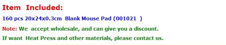 160 шт. пустой сублимации Мышь Pad чернилами передачи Белоснежка самым высоким рейтингом покрытием поверхности