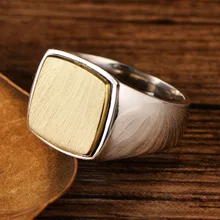 S925 Стерлинговое Серебро Винтажное кольцо с щеткой ремесло превосходное мужское женское серебряное кольцо