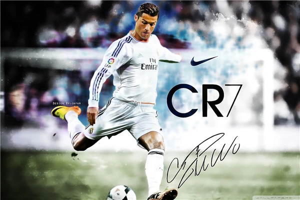 Lona De Arte Da Parede Da Lona Poster Cristiano Ronaldo Cr7 Futebol