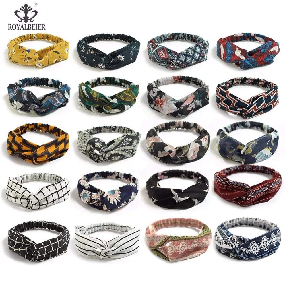 

Royalbeier 1pc Stripe Hariband Bow-knot Romantic Hair Rubber Band Flamingo Elastic Hair Bands Colorful Headwrap For Girl