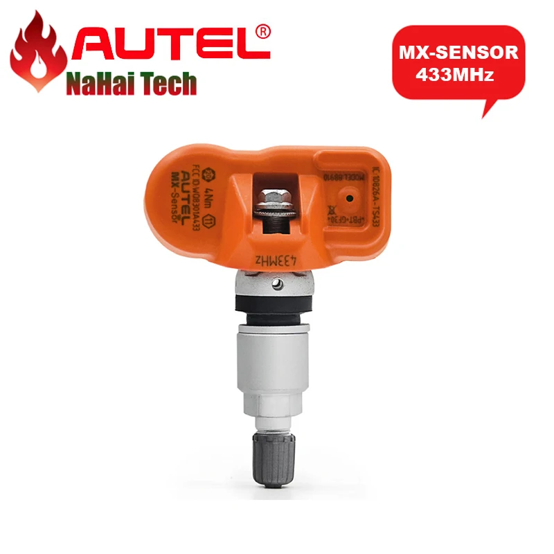 100 Original AUTEL MX SENSOR 433MHz Universal Programmable TPMS Sensor MX Sensor 433 MHz for