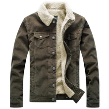 Winter Men’s Cashmere Thick Warm Jackte Corduroy Cotton Jacket Short Jacket Coat 100% Cotton 2016 New Denim Blue Jacket WZ333