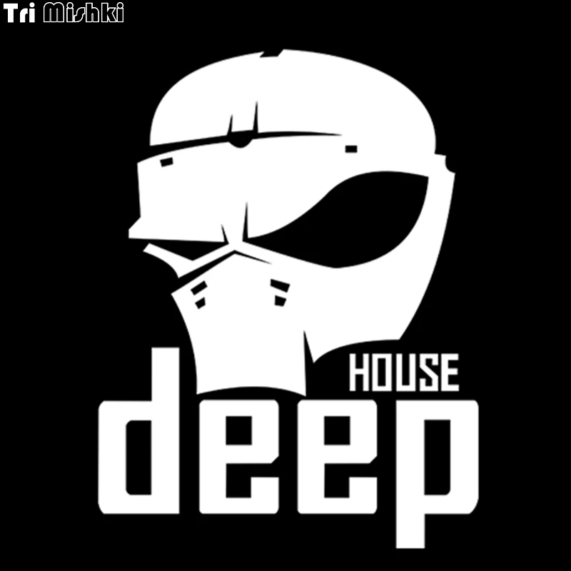 Tri Mishki HZX108 19.7*15см 1 5шт наклейки на авто Черепа house deep стикеры автомобиль наклейка