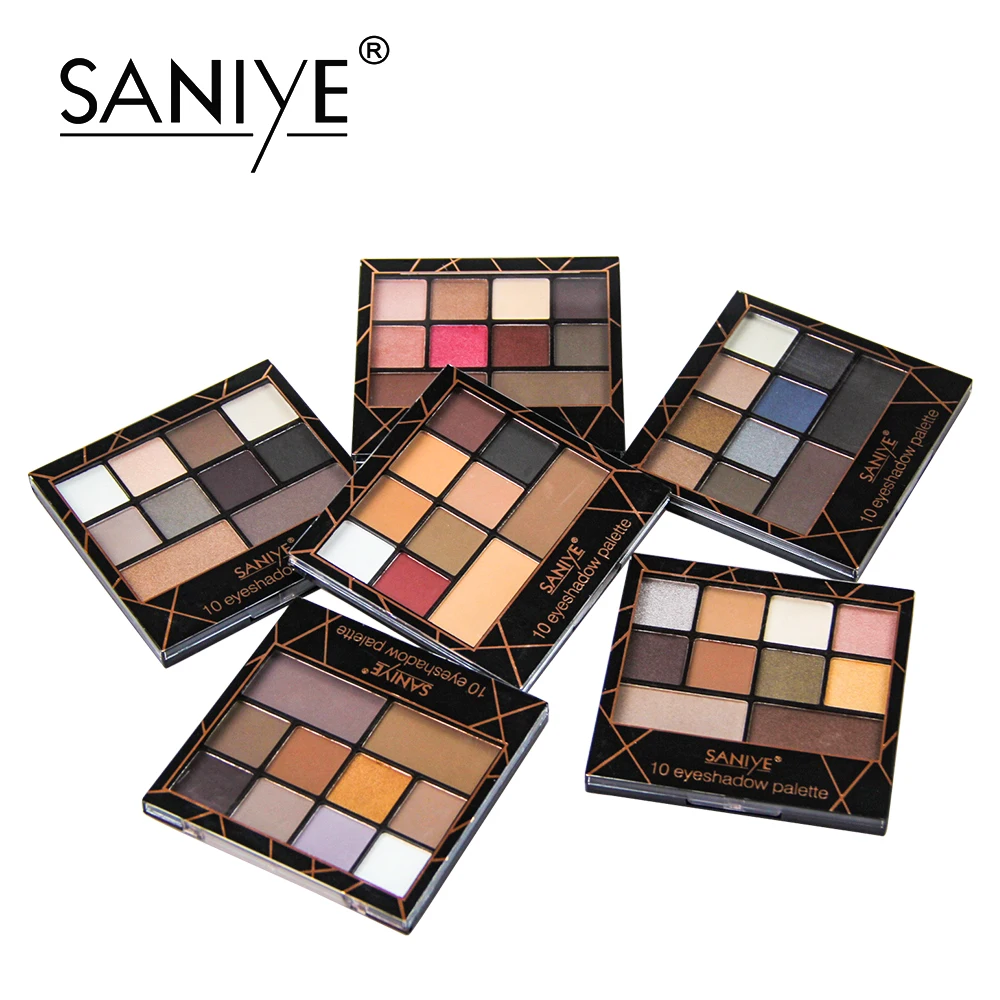 

SANIYE 10Colors Long-lasting Matte Eye shadow Palette Natural Eye Makeup glitter eyeshadow palette maquillajes para mujer E1004