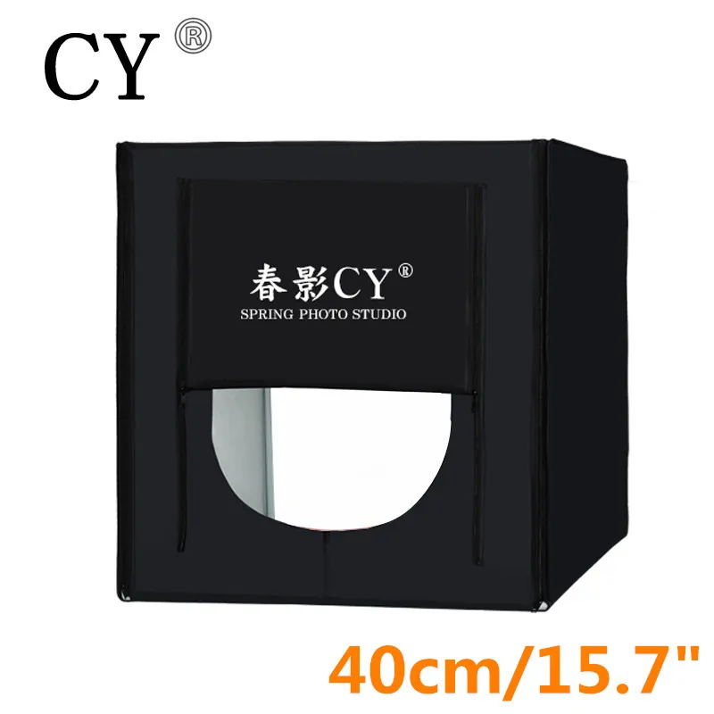 

CY 40*40cm LED Photo Studio Softbox Shotting Light Tent Soft Box+Portable Bag +AC Adapter for Jewelry Toys Shoting Fast Shipping