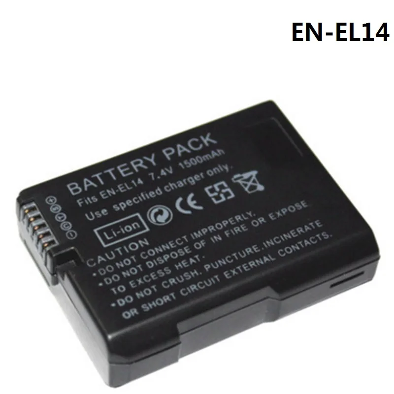

EN-EL14 Battery ENEL14 Digital Camera Batteries For Nikon D5200 D3100 D3200 D5100 D5300 D5500 D5600 Coolpix P7000 P7100 P7800
