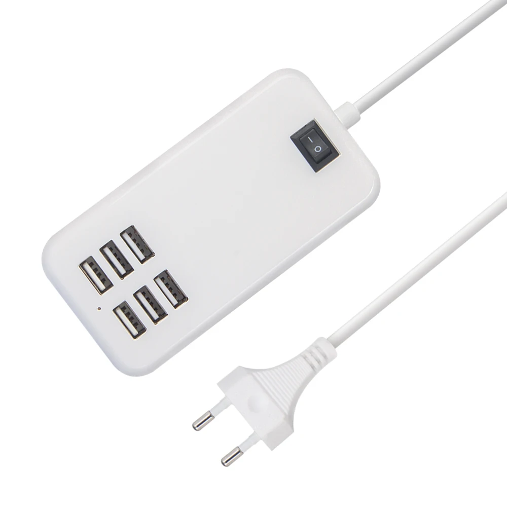 USB розетка с 6USB разъемами для зарядки многофункциональная легко носить собой