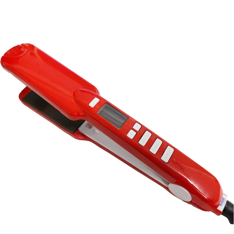 

Professional titanium hair flat iron straight hair kilting 450 degree LCD digital display hair straight hair irons Modeling tool