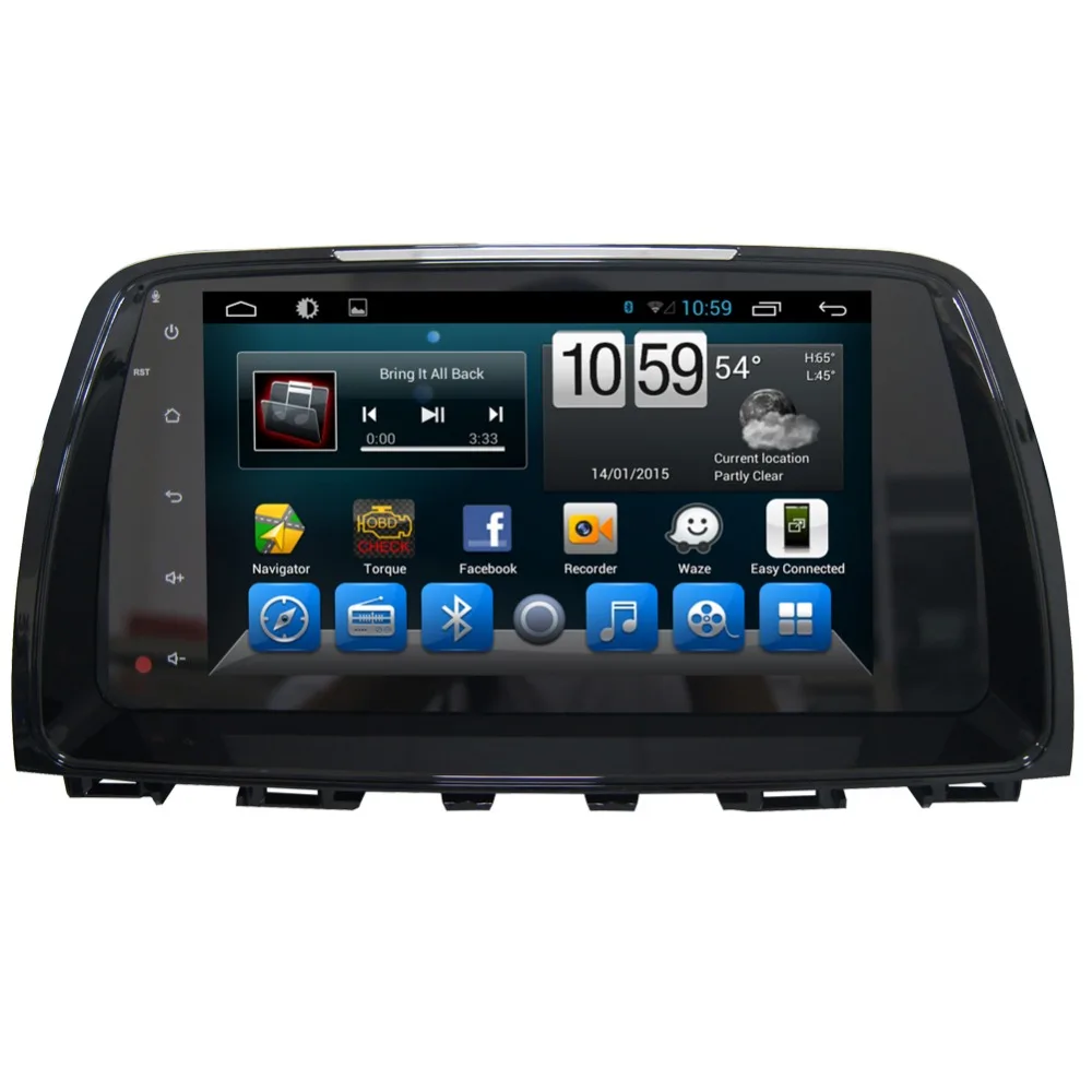 Clearance 9" HD 1024*600 Android 6.0 Car DVD Radio GPS Stereo Navigation Player for Mazda 6 2013 2014 2015 GPS Radio Wifi BT 1