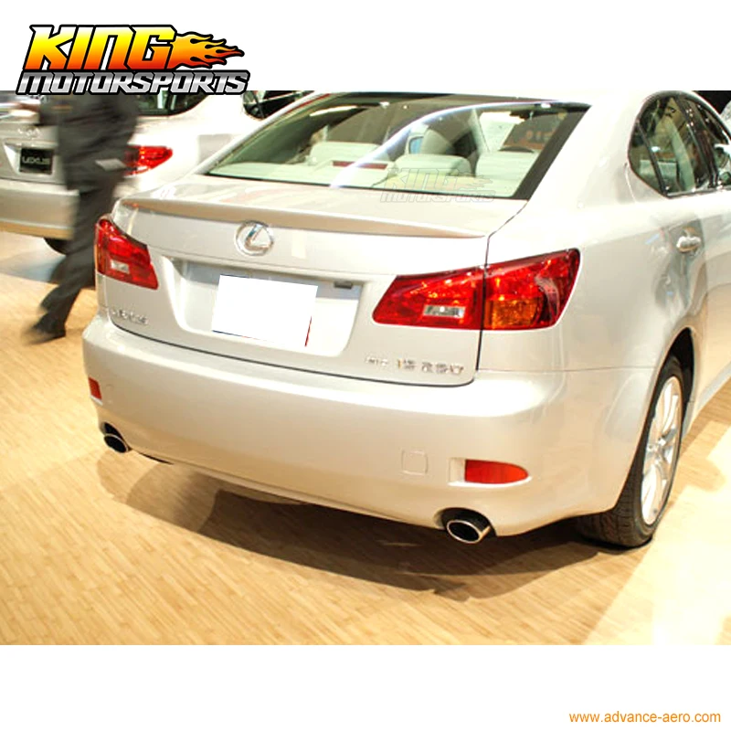 Fit 06-13 Lexus IS250 OE Sty #1G1 Tungsten Pearl Metallic Painted Roof Spoiler