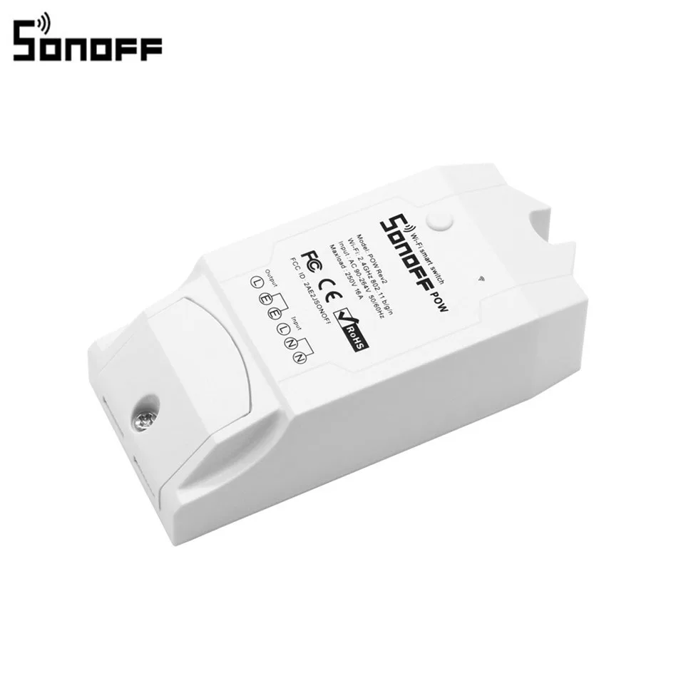 Умный Wi Fi выключатель Sonoff Pow R2 контроллер с мониторингом мощности в режиме