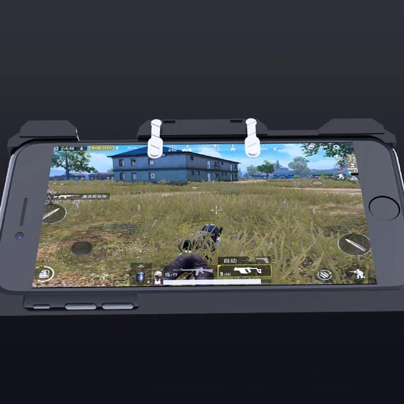 Pubg Controller Mobile Phone Case 2 in 1 PUBG Mobile Joystick Trigger Fire Aim Button Game Pad for iPhone 6 6s 7 8 X XS Cover
