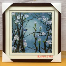 Suzhou embroidery finished product painting handmade embroidery decoration paintings quality embroidery gift 1969 feverish finished product 064