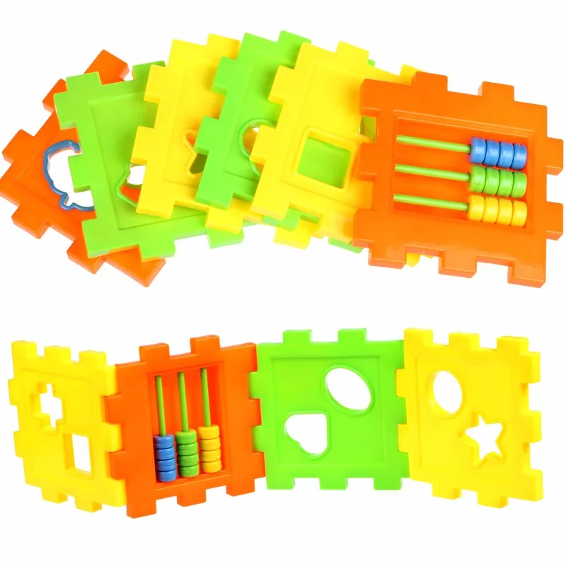 Красочные детские математические квадратные подходящие блоки, Детские сортировочные коробки, Обучающие Игрушки для раннего детского обучения, забавные