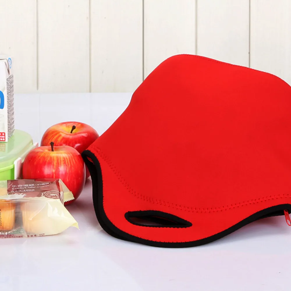 Thermal Insulated Neoprene Lunch Bag for Men Women Kids Waterproof Lunch Bags Cooler Insulation Lunch Box Food Bag#30