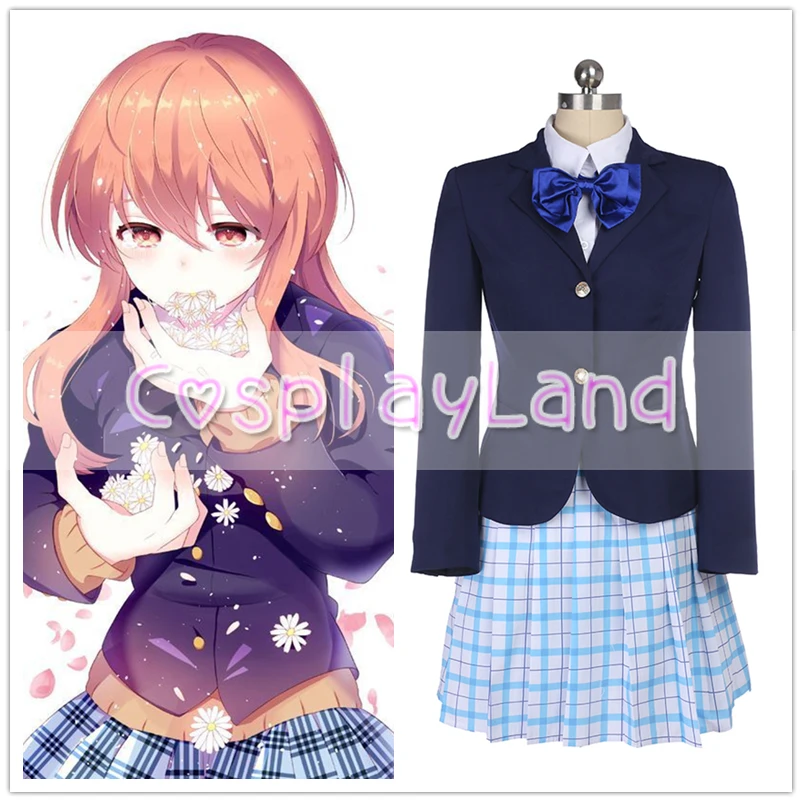 

A Silent Voice Shouko Nishimiya Shoko Cosplay Costume Halloween Costumes for Women Custom Made Dress A Silent Voice Costumes