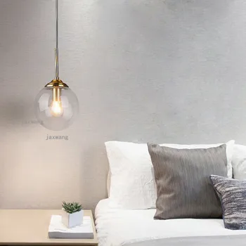 

Modern LED Glass Pendant Lamps Personality Restaurant Chandeliers Kitchen Accessories Nordic Romantic Warm JW Hanging Lamps