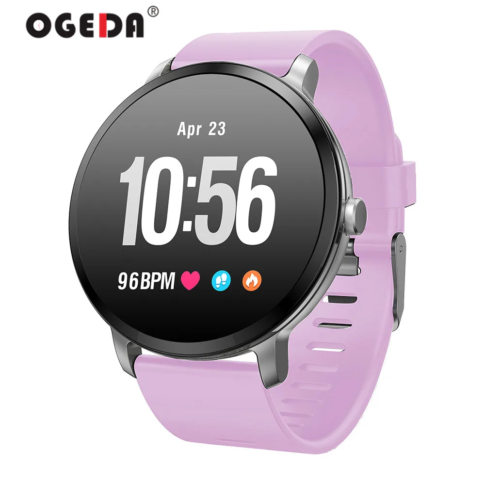OGEDA 2019 V11 Смарт-часы Для мужчин женщин IP67 водонепроницаемое закаленное стекло