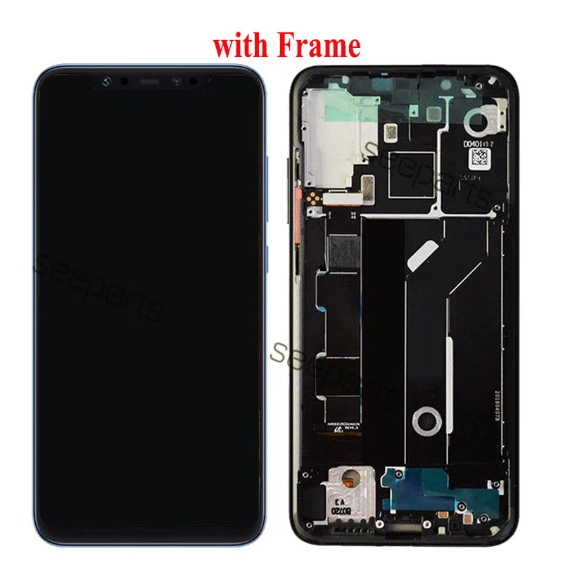 ЖК дисплей Amoled для Xiaomi Mi 8 сменный сенсорный экран с рамкой|Экраны мобильных