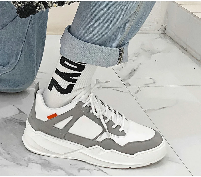 Men's Vulcanize Shoes Trainers Sneakers Dad Shoes Men Winter Black High Platform Chunky Sneakers Men Luxury Shoe Mesh Footwear  (3)