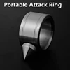 Outdoor Stainless Steel Self defense Ring Supplie Self-defense Product Weapons Ring Survival Tool Pocket Women Protect ► Photo 2/5