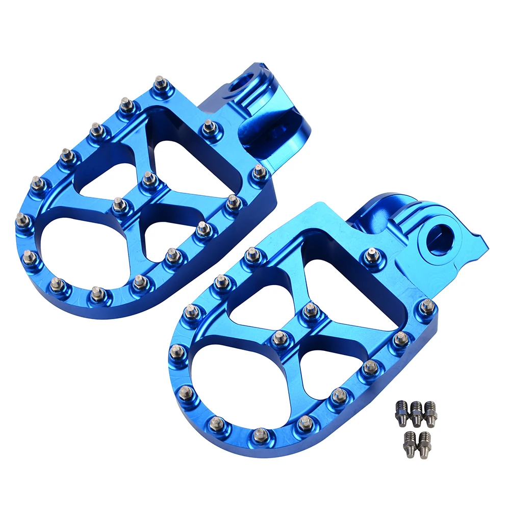 MX гонки педали для ног педали для KTM SX SXF EXC excf XC XCF XCW 65 85 125 200 250 300 350 450 530 FREERIDE 250R 300 - Цвет: Blue