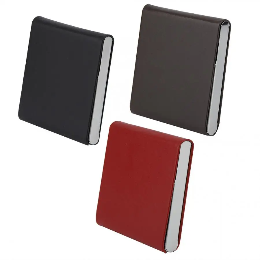 

Portable Hold 10 Cigarettes PU Leather Nice Gift Smoker Cigar Case Cigarette Lighters Smoking Accessories