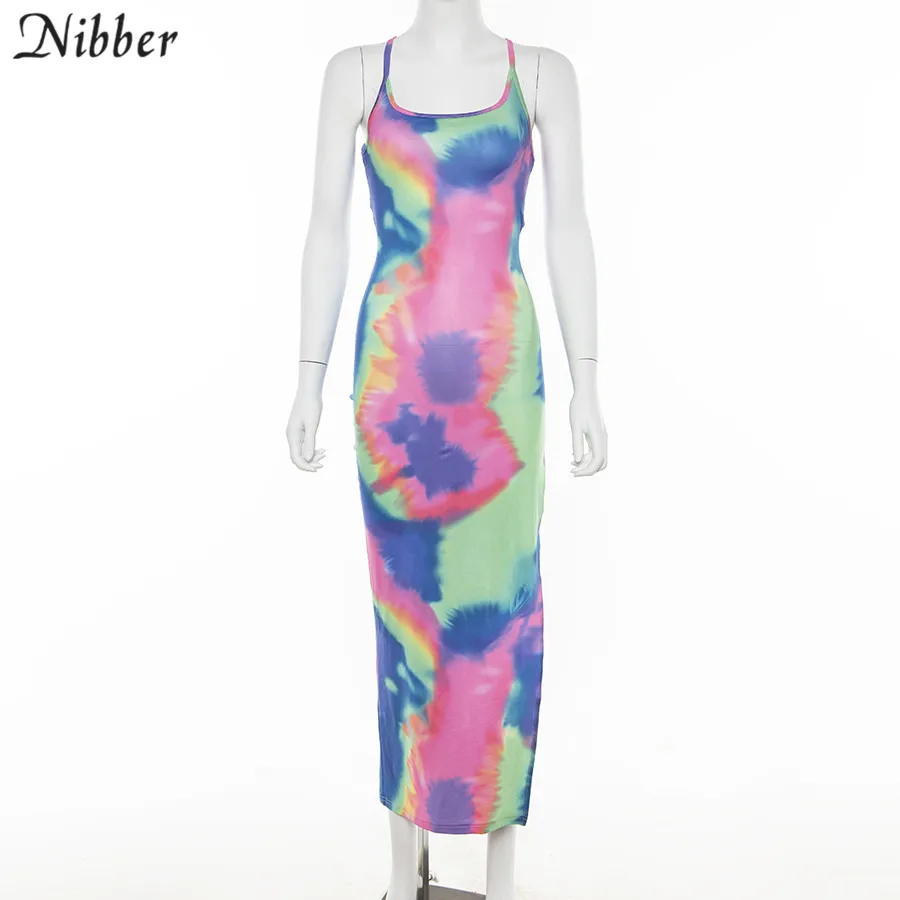 Nibber/, разноцветные неоновые облегающие миди платья для женщин, летние сексуальные вечерние платья для вечеринок, Пляжное свободное Открытое платье для отдыха