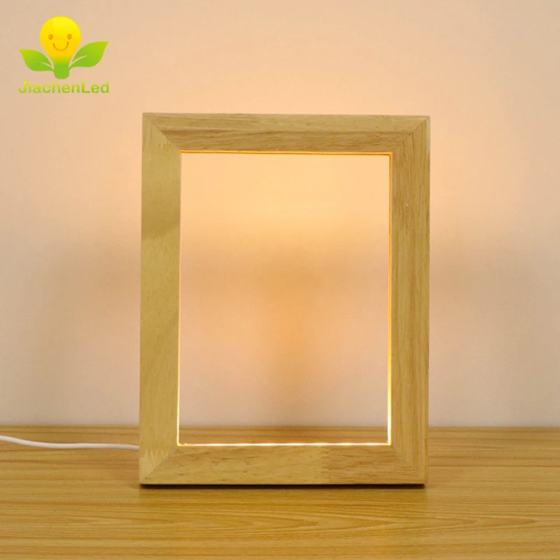 

Funny Custom Electric Wooden Led USB 3D Effect Photo Frame, 4mm Slot 3D Photo Frame With Led Light Dimmer Switch